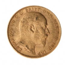 מטבע זהב אנגלי עתיק (sovereign)  משנת 1904