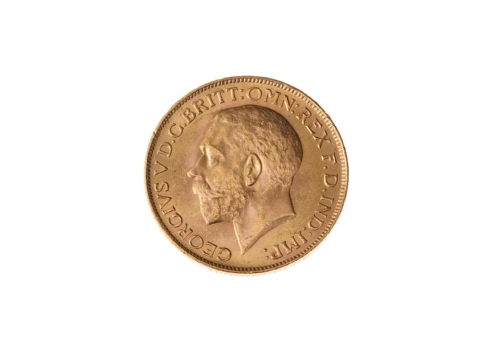 מטבע זהב אנגלי עתיק (sovereign) משנת 1927