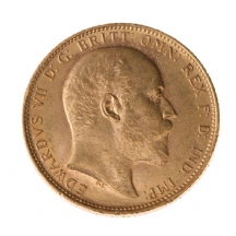 מטבע זהב אנגלי עתיק (sovereign) משנת 1906