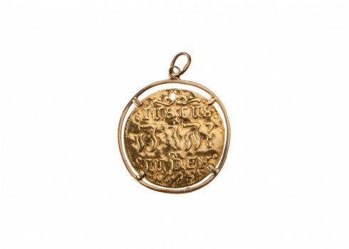 מטבע זהב דני עתיק (דוקט) משנת 1644