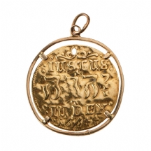 מטבע זהב דני עתיק (דוקט) משנת 1644