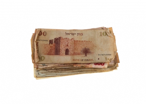 לוט שטרות כסף ישראלי ישן