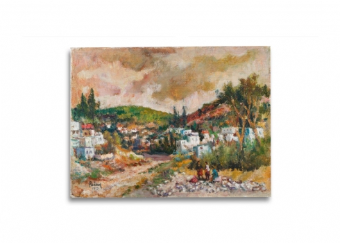 יהודה רודן - 'נשים בנוף גלילי'