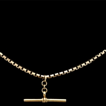 מציאה - שרשרת לשעון כיס (אלברטינה) עשויה זהב צהוב 14 קארט