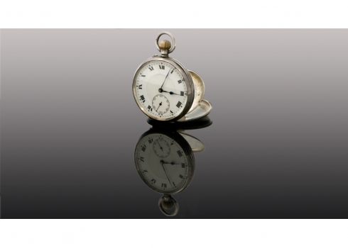 שעון כיס עתיק עשוי כסף