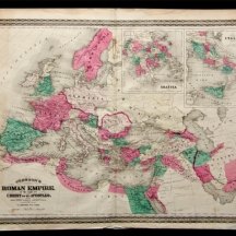 מפת האימפריה הרומית של 'Jhonsons' מאמצע המאה ה-19