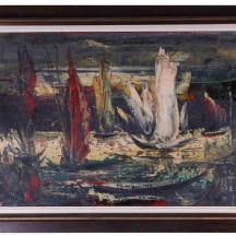 'סירות מפרש' - ציור ישן
