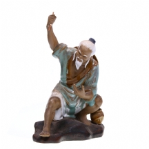 פסל קרמיקה סיני בדמות גבר