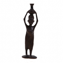 פסלון אפריקאי אישה עם כד