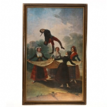 הדפס ממוסגר על פי פרנסיסקו דה גויה "הקפצת הבובה"