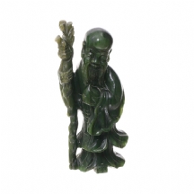 פסל סיני ישן עשוי נפריט ירוק