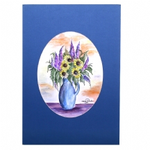 קלרה רושו (Clara Roshu) - 'פרחים בכד כחול'
