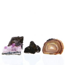 לוט של 7 אבנים שונות (מינרלים ומחצבים)