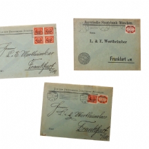 לוט של שלוש מעטפות גרמניות, מתקופת האינפלציה