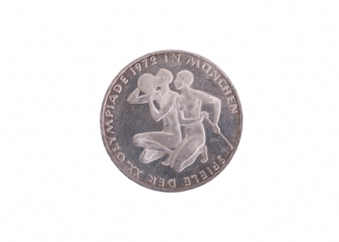 מטבע כסף גרמני לרגל המשחקים האולימפיים של קיץ 1972