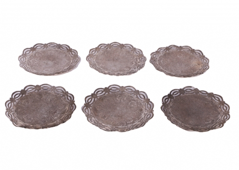 סט של 6 צלחות פרסיות עתיקות מהמאה ה-19