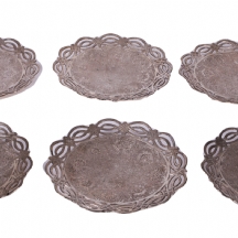 סט של 6 צלחות פרסיות עתיקות מהמאה ה-19