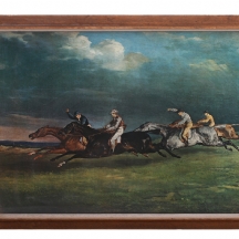 'מרוץ סוסים' - הדפס ישן
