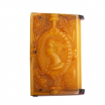 פריט לאספנים - קופסאת גפרורים עתיקה עשויה צלולואיד
