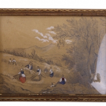 ציור מניאטורי עתיק משנת 1854