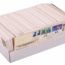 לוט גדול של 600 מעטפות יום א' מבויילות בין השנים: 1950-1987.