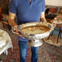 סנטרפיס כסף גדול ומרשים מתוצרת חברת: 'הצורפים'