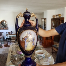אגרטל פורצלן עתיק מסוף המאה ה-19