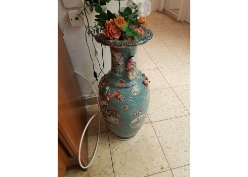 אגרטל פורצלן סיני עתיק גדול ואיכותי מאד