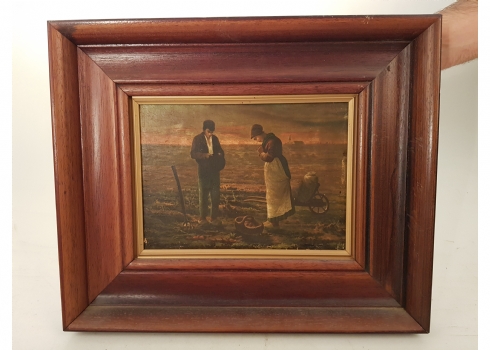 'The Angelus' - הדפס צבוע על פי ציור של ז'אן-פרנסואה מילה