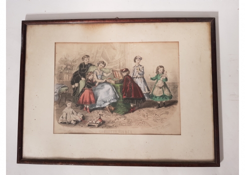 הדפס אופנה צרפתי עתיק - La Mode Illustrée No. 51: Costumes d'Enfants