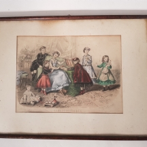 הדפס אופנה צרפתי עתיק - La Mode Illustrée No. 51: Costumes d'Enfants