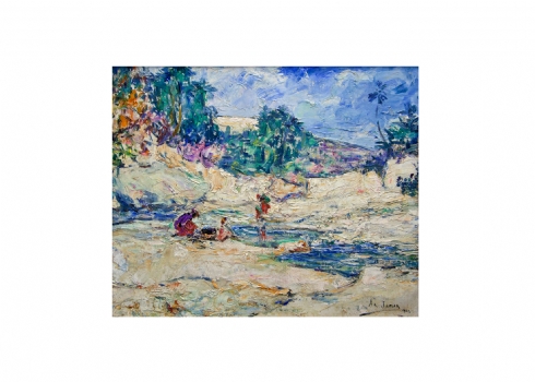 Armand Gustave Gerard Jamar - 'שלוש ילדות על חוף הים'