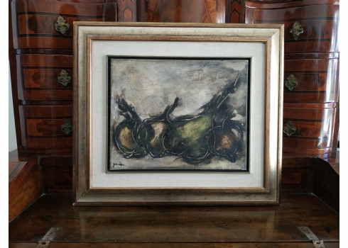 יונה לוטן - 'ראשי שום ירוקים על רקע אפור'