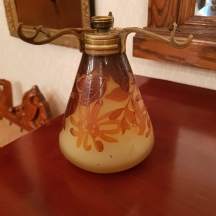 בסיס (רגל) למנורה שולחנית, ארט נובו מתוצרת 'אמיל גאלה' (Emile Galle)