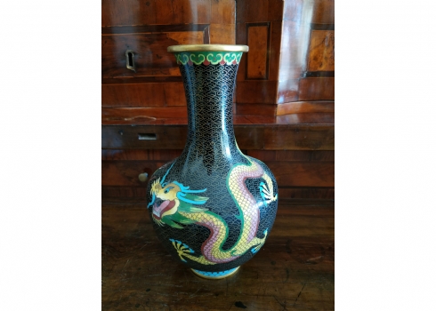 אגרטל קלואזונה (Cloisonne) סיני ישן
