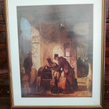 הדפס מצולם ישן על פי ציור עתיק