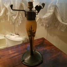 רגל (בסיס) למנורה שולחנית מתוצרת 'Muller Freres Luneville'