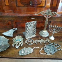 לוט של 9 פריטי מתכת ישראלים ישנים