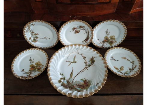 סט צלחות צרפתי עתיק מתוצרת: 'haviland & co limoges'