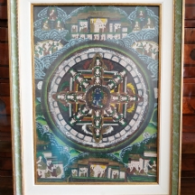 ציור עתיק מסוג 'טנקה' (Thangka או Thanka), כפי הנראה טיבטי