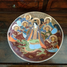 צלחת 'סטסומה' (Satsuma) יפנית ישנה
