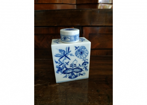 מיכל תה (Tea Caddy) גרמני איכותי מתוצרת 'מייסן' (Meissen)