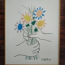 'Bouquet of Peace' - הדפס מצולם על פי פבלו פיקסו משנת 1958