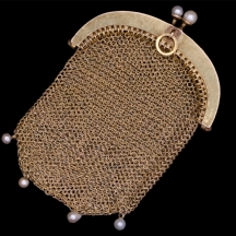 ארנק זהב עתיק לכסף קטן