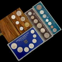 לוט של ארבעה סטים של מטבעות ישראלים