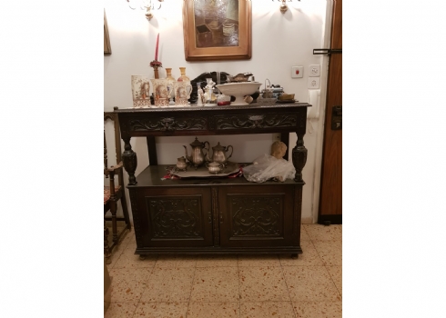 מזנון צרפתי עתיק מהמאה ה-19 (חלק תחתון של מזנון)