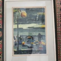 מלווינה קפלן (Malvina Kaplan) - 'דמות מתחת לפנס בודד ברוח'