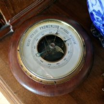 לאספני ברומטרים - ברומטר גרמני ישן לתליה מתוצרת: 'Lufft'
