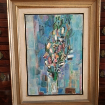 חיים גליקסברג (Chaim Gliksberg) - 'פרחים בצנצנת גלילית'