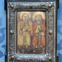 פריט נדיר לאספנים - איקונה רוסית אורתודוכסית עתיקה מסוף המאה ה-17